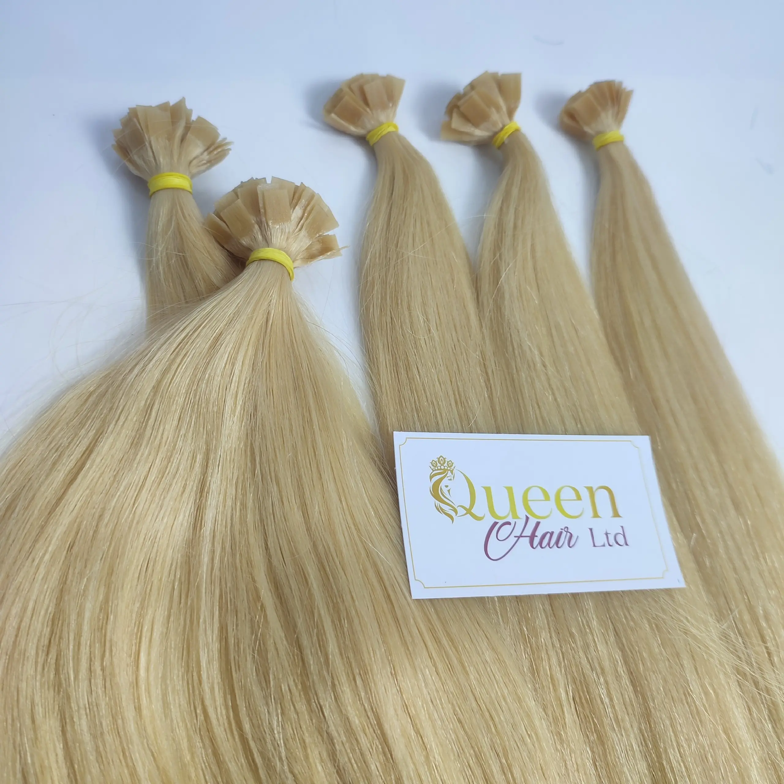 100% Virgin Cuticle Flat I V U Y Tip Remy Hair Extensions Double Drawn Keratin Natural European Itip Human Hair Extensions