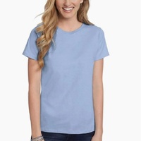 Vente en gros de t-shirts d'été pour femmes en coton 100% tricoté, écologiques, de haute qualité, unis, personnalisés, fabriqués au Bangladesh