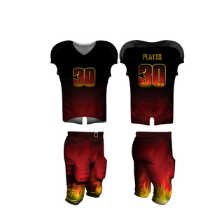 Uniformes de fútbol americano duraderos de alto rendimiento personalizados, camisetas y pantalones de equipo de manga corta, kits OEM para hombres, mujeres y jóvenes - Product Image 3