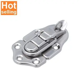 Hot selling HC260 polishing nickel catches hasps lock for hot-selling crate case hardware portable tension locks