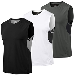 T-shirt de sport sans manches, à la mode, pour hommes, course, Gym, fitness - Product Image 1