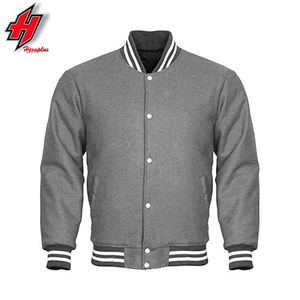 Customizable Vintage Leather Varsity <b>Jacket</b> for Men Winter Wool Chenille Embroidery Stand <b>Canvas</b> Baseball Letterman Coated - Product Image 3