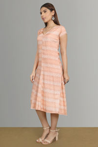 Vestido Maxi casual estampado ikat con colores vibrantes - Product Image 3