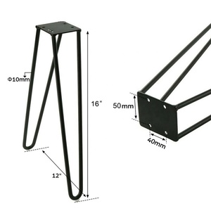 <span class=keywords><strong>Gambe</strong></span> a forcina moderne <span class=keywords><strong>di</strong></span> alta qualità in metallo e <span class=keywords><strong>ferro</strong></span> per mobili, ideali per tavoli da soggiorno, camere da letto e scrivanie - Product Image 4
