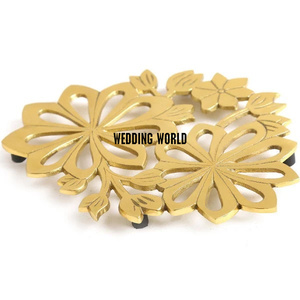 Table Top Metal <b>Trivet</b> Gold Plated Indian Handmade Classic Stylish Designer Metal <b>Trivet</b> for Latest Arrivals Top Selling <b>Trivet</b> - Product Image 4