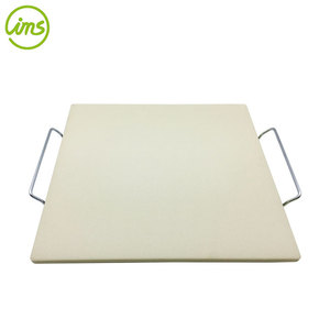Heavy Duty Square <b>Ceramic</b> Pizza Stone For Oven - Product Image 1