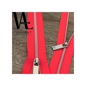 Fermeture éclair en nylon avec point de couleur contrastée #3, outil de carrelage sous vide, avec pull en argent brillant mm - Product Image 1