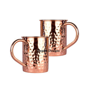 Juego de Dos Tazas de Cerveza de Cobre Martillado Personalizadas de Alta Calidad, Vajilla, Taza Moscow Mule, Tamaño de Vaso de Cerveza de Cobre - Product Image 5