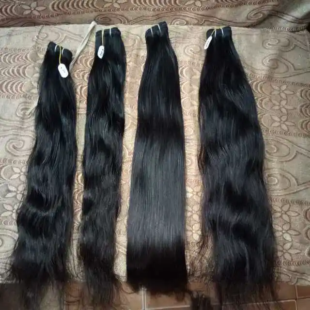 100 натуральные человеческие волосы из норки с выравненной кутикулой, пряди для наращивания волос Remy