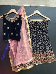 CROP <strong>TOP</strong> <strong>SKIRT</strong> / LEHENGA CHOLI EMBROIDERY WORKED PARTY KIDS Wear for GIRLS Dresses Shopping WHOLESALE