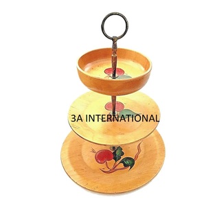 Soporte de herramienta para pastel de celebración de Navidad o cumpleaños, decoración de vajilla, soporte para pastel de frutas, diseño impreso esmaltado, soporte para pastel de 3 niveles - Product Image 2