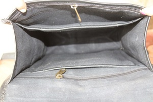 Sac à dos en cuir noir véritable, sac à dos d'université - Product Image 6