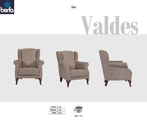 เก้าอี้ฟูตองดีไซน์ทันสมัยหรูหราแบบปรับเปลี่ยนได้สำหรับห้องนั่งเล่น - Product Image 2