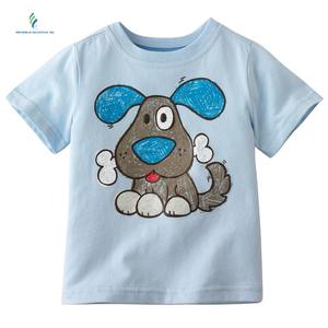 Camiseta de manga corta con cuello redondo para niños, ropa con estampado de logotipo personalizado, 100% algodón - Product Image 4