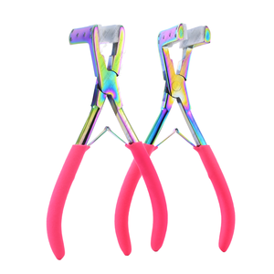 Pinzas de Alta Calidad para Extensiones de Cabello con Cinta Adhesiva, Pinzas para Presionar Cinta Adhesiva para Extensiones de Cabello, Acero Inoxidable, Empaque Personalizado - Product Image 1