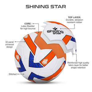 Ballon de football professionnel avec logo personnalisé Matériau en caoutchouc PU avec vessie en latex pour l'entraînement Ballons de football promotionnels - Product Image 4