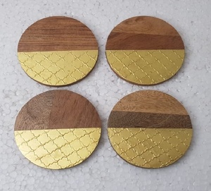 Slate Look <b>Black</b> Resin Square Tea <b>Coaster</b> - Product Image 5