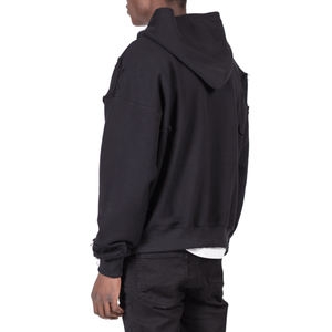 Sweat à capuche pour hommes, style de rue, poids léger, logo personnalisé, meilleur prix, prix de gros, 2021 - Product Image 3