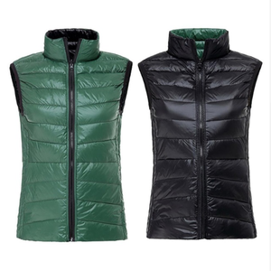 Chaleco de invierno de calidad superior para mujer, chaquetas acolchadas sin mangas con cuello levantado informales, hechas a medida, venta al por mayor - Product Image 3