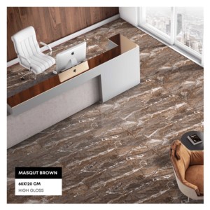 Mármol Indio Moderno de Primera Clase, Azulejos de Porcelana Pulida de 600x1200 mm para Pisos y Paredes Interiores, para Hoteles de Siete Estrellas - Product Image 1