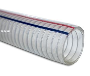 Manguera reforzada de alambre de acero transparente de PVC Flexible de alta presión Flexima, tubos de plástico TPU de la mejor calidad de grado alimenticio, amplia gama - Product Image 1