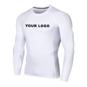 Chemise de sport Rash Guard Bjj Tissu Personnalisé Conception Libre Manches Longues Polyester Uni Vente en gros Hommes Sublimation Personnalisé OEM Gsm - Product Image 1