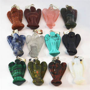 เครื่องประดับแฮนด์เมดจี้โค้งรูปนางฟ้าพลอยคละแบบ - Product Image 1