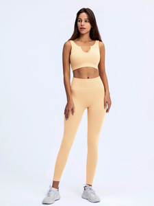 Ropa de yoga para mujer, conjunto de sujetador y mallas con el último diseño y estampado personalizado a bajo precio, novedad - Product Image 5