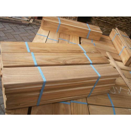 Lastra di legno di Teak birmano massiccio grezzo Decking tavola di legno grezza per pavimenti lastra di impiallacciatura di legno materia prima