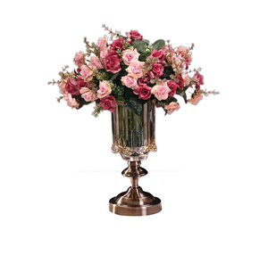 Aluminium Folk Craft Flower <b>Pot</b> Golden Customized Color Home Decor <b>Tall</b> Indoor Planter - Product Image 3