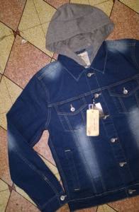 Surplus de marque hommes Slim Fit à manches longues Denim coton décontracté veste à capuche bouton de fixation vêtement teint respirant Bangladesh - Product Image 3