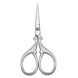 Tijeras para Cutículas de Acero Inoxidable de Alta Calidad Personalizadas, Tijeras para Cejas Vintage con Hoja Recta y Afilada de Bahasa Pro - Product Image 2