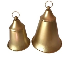 CLOCHE DE NOËL EN MÉTAL SUSPENDU POUR LA DÉCORATION DE NOËL CADEAU DE NOËL DE HAUTE QUALITÉ ORNEMENT DE CORDE SUSPENDUE - Product Image 1