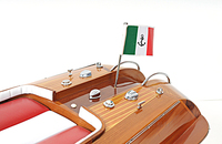 Caja de Madera de Cedro Pintada a Mano de Estilo Náutico, Edición Exclusiva Aquarama, Réplica Hecha en Vietnam, Cajas de Madera, Letreros de Pared