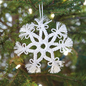 Decoración de macramé para árbol de Navidad, adornos de macramé colgantes de estilo bohemio para árbol de Navidad, novedad - Product Image 2