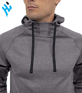 Nouveau Dernières OEM Service Personnalisé logo 100% Polyester Polaire Casual Street wear Style Hommes Sport Pull À Capuche - Product Image 3
