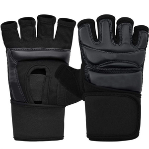 ถุงมือเทควันโด PU ครึ่งนิ้ว,ถุงมือศิลปะการต่อสู้คาราเต้ MMA - Product Image 6