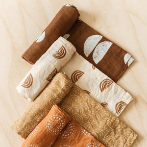100% Bamboo Receiving Baby <b>Muslin</b> Swaddle Blankets - Product Image 1