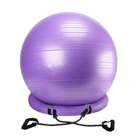 NEH – chaise de Yoga multicolore, ballon de stabilité avec bandes de résistance gonflables, ballon d'exercice de Fitness pour la maison, la salle de sport et le bureau