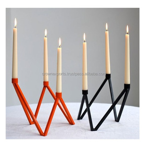 black three tea light candle holder for wedding and home decoration candle t-light and candle pillar holder for home decoration - Product Image 3