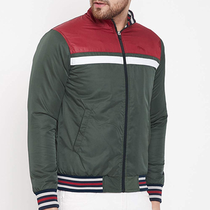 <b>Men's</b> Stylish Hooded Collar Puffer Jacket Custom Logo Zipper Closure New Design Rib Styled Sleeves Winter <b>Padded</b> High Street - Product Image 3