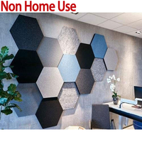 Panneaux acoustiques hexagonaux décoratifs en feutre polyester, panneaux acoustiques hexagonaux