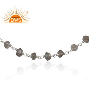 Handmade Fine Sterling Silver <b>Bracelet</b> Labradorite <b>Gemstone</b> <b>Bracelet</b> Wholesale Silver Jewelry - Product Image 2