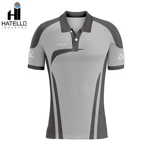 Golf pour hommes à séchage rapide de haute qualité pour polos Broderie de logo personnalisé en tissu Spandex Polyester de haute qualité - Product Image 5