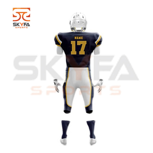 wholesale American Custom Design Your Own Sleeveless Sublimation Football Uniform for sale - Product Image 4