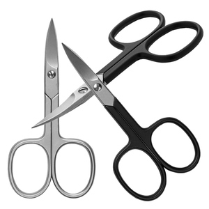 Silver Cuticle Scissors Private Label Wholesale <b>Nail</b> <b>Extension</b> Scissors Stainless Steel Brow Manicure Tools by Bahasa Pro - Product Image 2