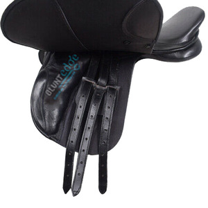 Sillín de salto sintético intercambiable, autoajustable, 17 ", 17,5", 18 ", marrón, negro, Inglés - Product Image 5