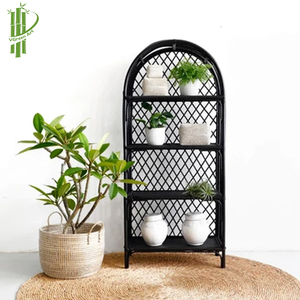 Hot Bán Handmade Mây Cây Kệ Sách Bằng Gỗ Kệ Trưng Bày Kệ - Product Image 3