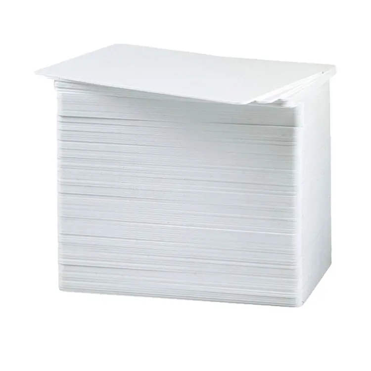 Blank plastic id white pvc card