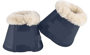 Ensemble Tapis de Selle Marine, Coton/Velours/Satin pour Cheval - Product Image 3